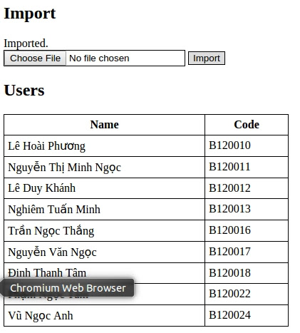 Importing and Exporting CSV/Excel Files