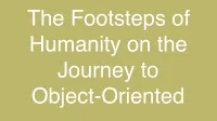 The Footsteps of Humanity on the Journey to Object-Oriented Programming (Part 1)