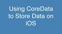 Using CoreData to Store Data on iOS