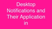 Desktop Notifications and Their Application in Gem Chat Private Pub on Rails